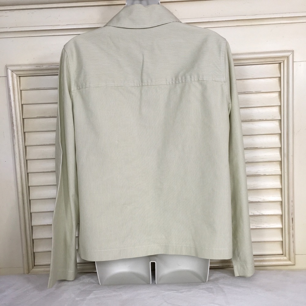 Heart of Palm Striped Jacket Blazer Sz 10 Pockets - Picture 3 of 7